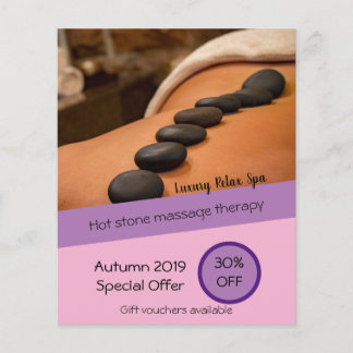Massage Spa business leaflet discount offer Flyer