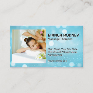 Massage Spa Relaxation Service Business Card