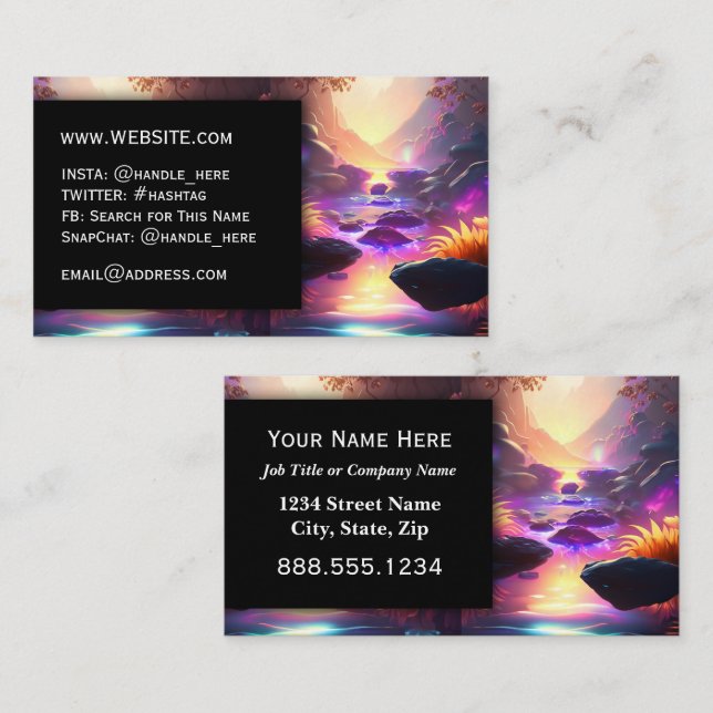Massage Spa Salon Reiki Professional Executive Business Card (Front/Back)