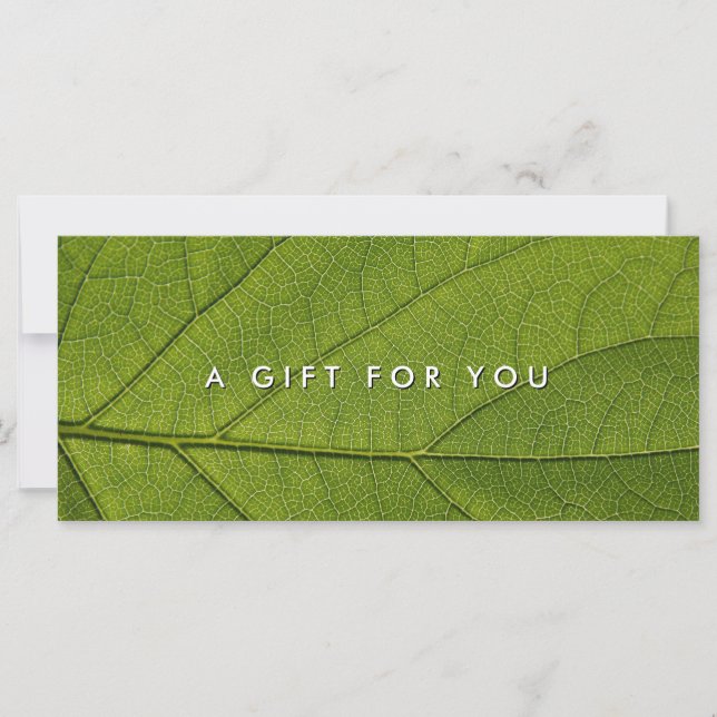 Massage Spa Wellness Nature Gift Certificates (Front)
