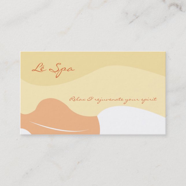 MASSAGE SPAS CARTES DE VISITE RELATIFS (Devant)