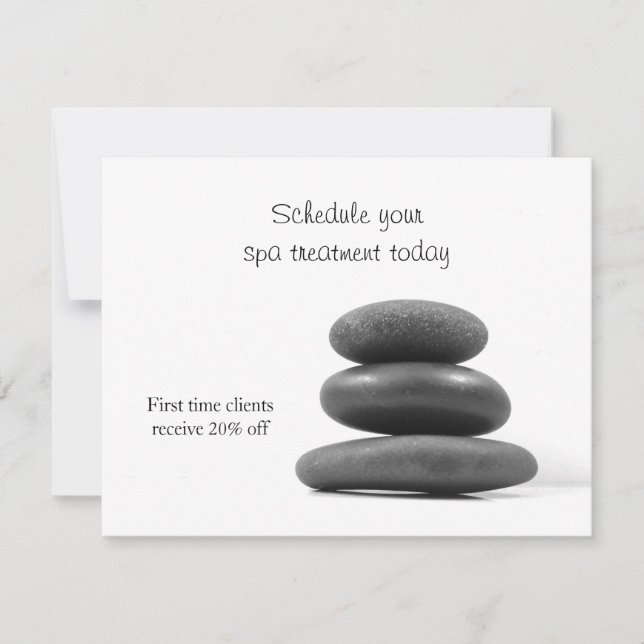 Massage Stones Invitation (Front)