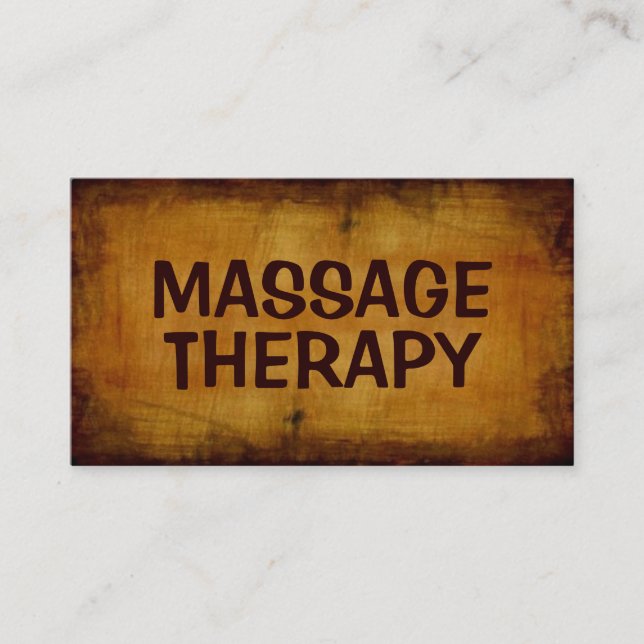 Massage Thérapie Antique Carte de visite (Devant)