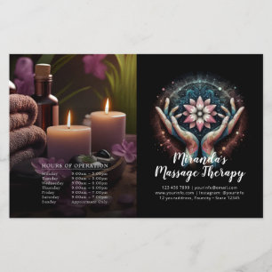Massage Thérapie Healing Hands Prix Bifold Flyer