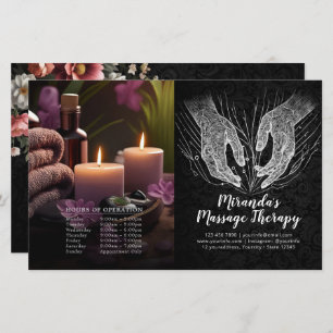 Massage Thérapie Healing Hands Prix Bifold Flyer