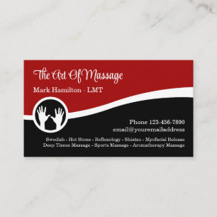 Massage Thérapie Services Carte de visite moderne