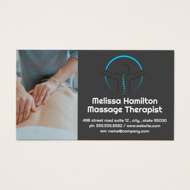 Massage Therapist Back Spine Logo (Front)