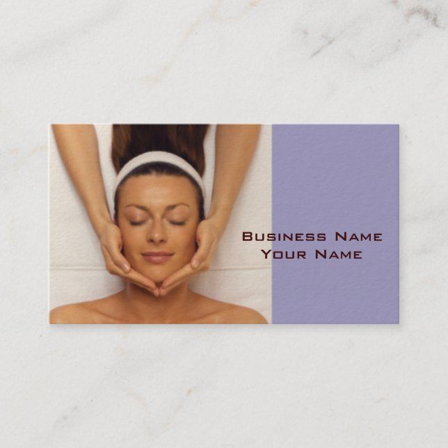 Massage Therapist Business Card (Front)