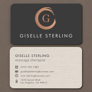 Massage Therapist Business Card