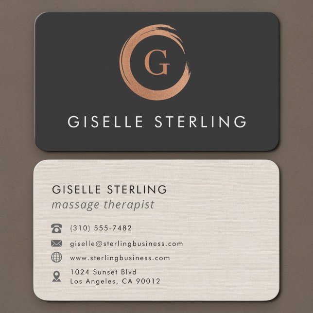 Massage Therapist  Business Card (Creator Uploaded)