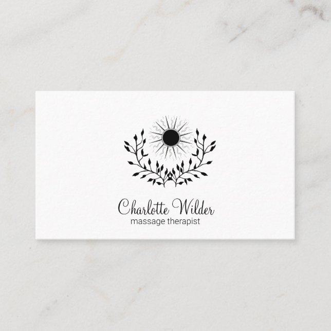 Massage Therapist Business Card (Front)