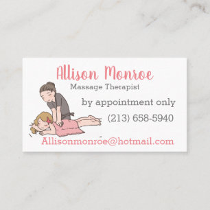 Massage Therapist Business Card