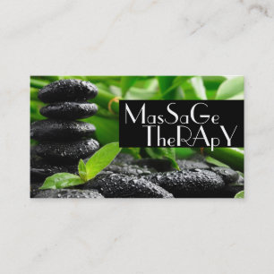 Massage Therapist Clinic Wellness Health Business Card