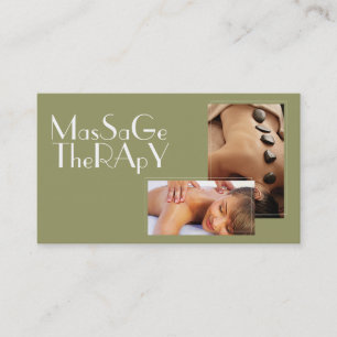 Massage Therapist  Clinic Wellness Health Business Card
