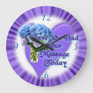 Massage therapist clock-customize large clock