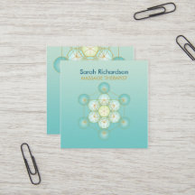 Massage Therapist Editable Business Card