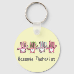 Massage Therapist 'Hands" Design Gifts Keychain