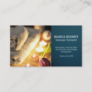 Massage Therapist   Health and Wellness   Spa Business Card