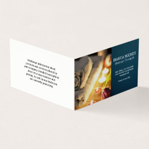Massage Therapist   Health and Wellness   Spa Business Card