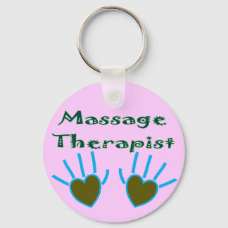 Massage Therapist Heart Hands Gifts Keychain