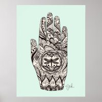 Massage Therapist Henna Dragonfly Tattoo Hand 5