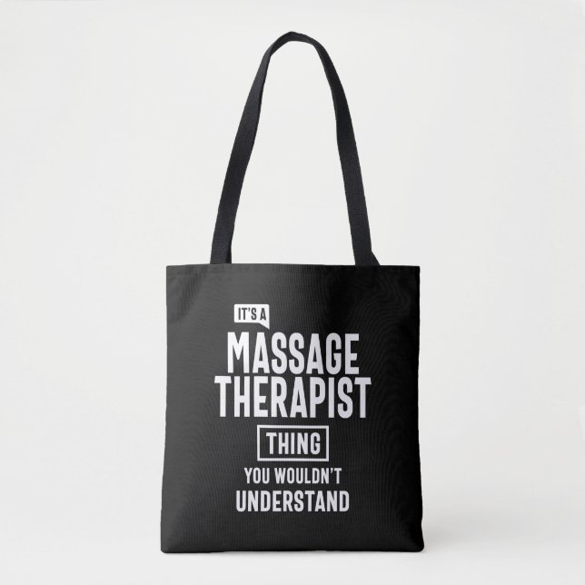 Massage Therapist Job Title Gift Tote Bag (Front)