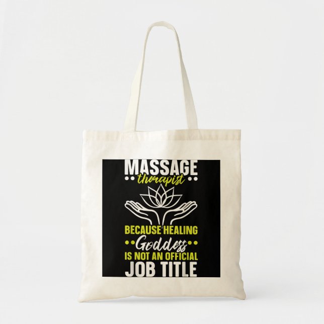 Massage Therapist Muscle Therapy Relaxation Spa  Tote Bag (Front)