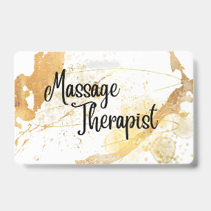 Massage Therapist Name Badge