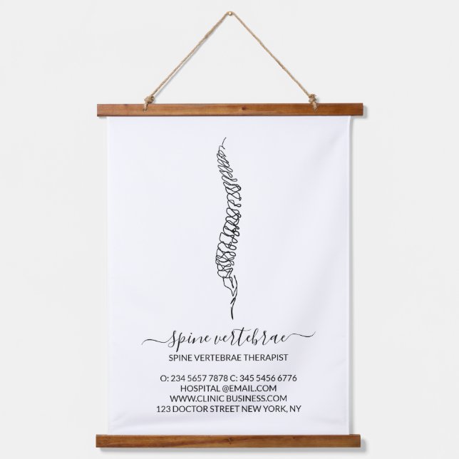Massage Therapist Orthopedic Chiropractic  Hanging Tapestry (Front)