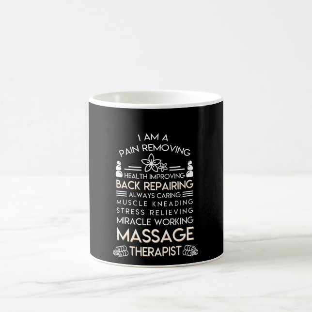 Massage Therapist Pain Removing Health Coffee Mug (Center)