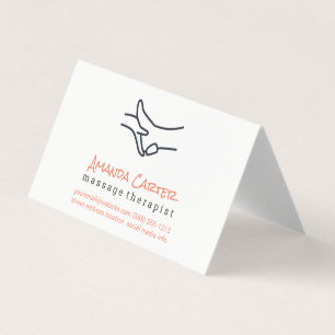 Massage Therapist   Physical Therapist Business Card