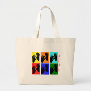 Massage Therapist Pop Art Gifts Large Tote Bag