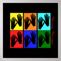 Massage Therapist Pop Art Poster