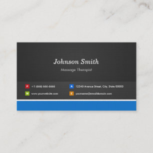 Massage Therapist - Professional Customizable Business Card