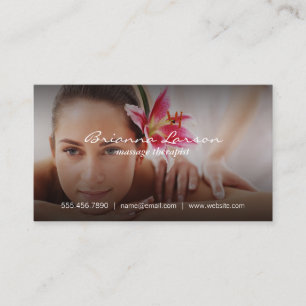 Massage Therapist Relaxing Spa Business Card