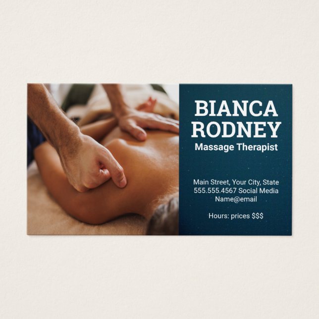 Massage Therapist Session | Back Massage (Front)