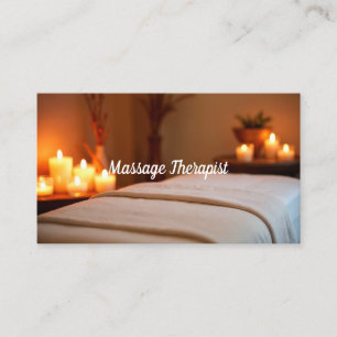 Massage Therapist Spa Business Card