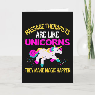 Massage therapist Unicorn , Magical Unicorn Physio Card