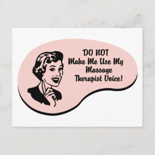 Massage Therapist Voice Postcard