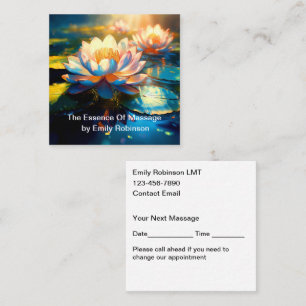 Massage Therapist Zen Appointment Cards