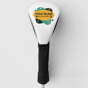 Massage Therapists Hands Rub Colourful  Golf Head Cover