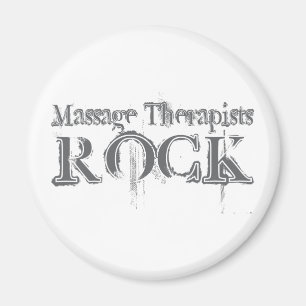 Massage Therapists Rock Magnet