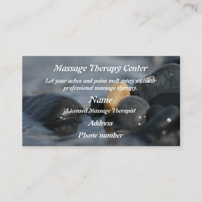 Massage Therapy #2 Business Card (Front)
