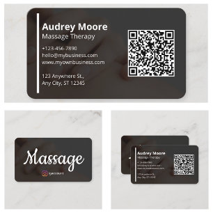 Massage Therapy Business Card