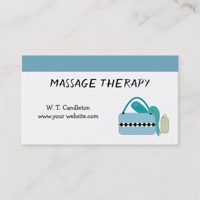 Massage Therapy Business Card (Front)