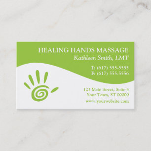 Massage Therapy Business Cards