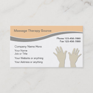 Massage Therapy Business Cards