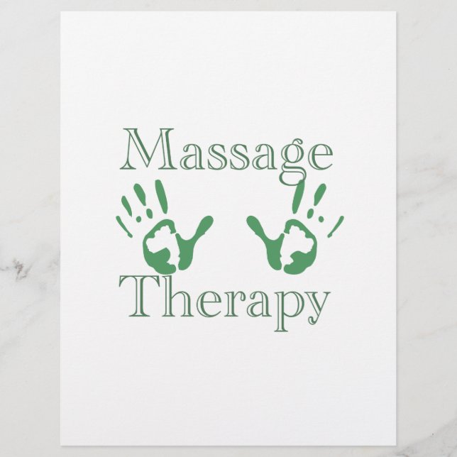 Massage therapy hand prints (Front)