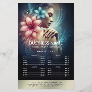 Massage Therapy Healing Hands Energy Spa Price Lis Flyer