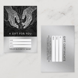 Massage Therapy Healing Hands Energy Spa Wellness Appointment Card